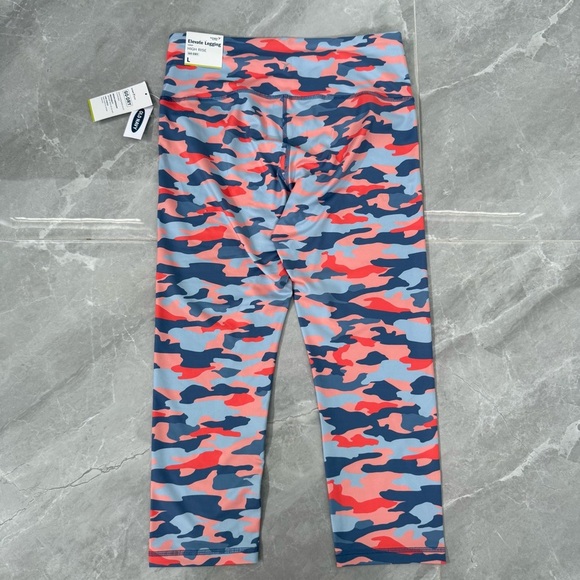 Women’s Old Navy Active High Waisted PowerPress Elevate Crop Camo Leggings Large - Picture 7 of 16